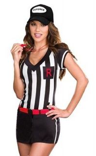 Sexy Womens Football Sports Referee Halloween Costume