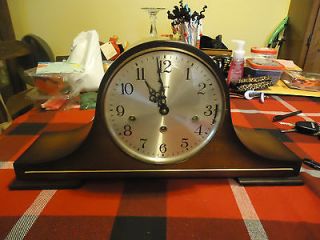 Vintage Linden Black Forest 8 Day Multi Chime Mantle Clock Beautiful