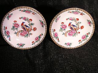 Tea Cup Saucers F. Winkle & Co. Pheasant Whieldon Ware England