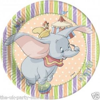 DUMBO Birthday Party, invites, banner, napkins, cups, plates, balloons