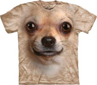 CHIHUAHUA DOG   Full Face Print T Shirt New Dogs Animals Pets Puppy