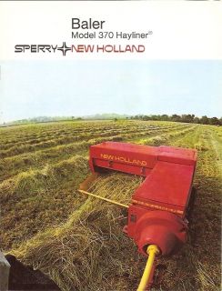 Brochure   Sperry New Holland   370   Hayliner  Baler (FB154