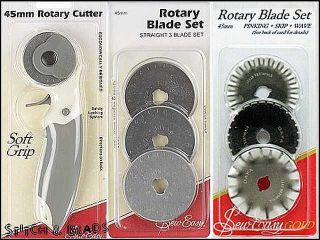Rotary Cutter 45mm Fabric Leather Paper Vinyl Round Straight Pinking