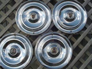 1956 CHRYSLER NEW YORKER FIFTH AVE HUBCAPS WHEEL COVERS ANTIQUE