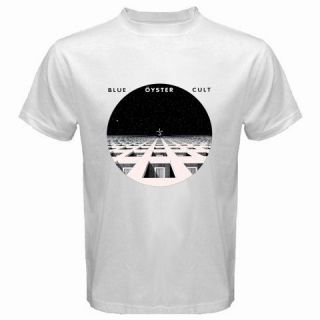 New BLUE OYSTER CULT Metal Rock Band Album Music Mens White T Shirt