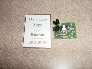 Data East, Sega, Opto Receiver Board, New Old Stock, #520 5103 00