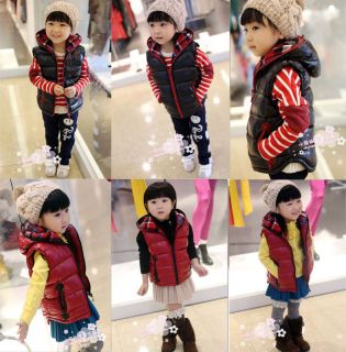 Girls Boys Kids Clothes Winter Jacket Hooded outwear Thicker Glossy