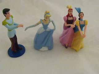 Disney Princess Cinderella Prince Stepsisters Figures PVC Cake Toppers