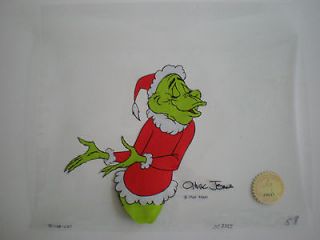 ~ How GRINCH Stole Christmas Cel Cell Signed Chuck Jones ~ Scarce