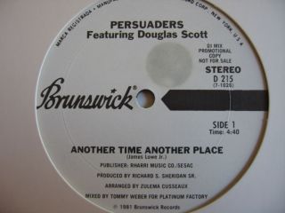 DISCO/ The Persuaders Feat. Douglas Scott   Another Time, Another