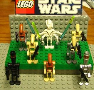 STAR WARS LEGO MINI FIGURE  MINI FIG  GENERAL GRIEVOUS AND 7 DROIDS