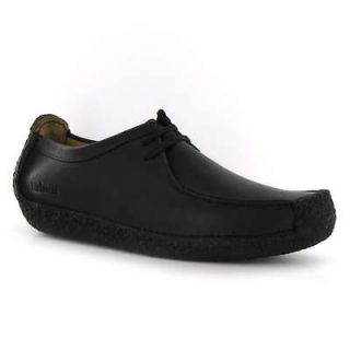 Clarks Originals Natalie Black Leather Mens Shoes