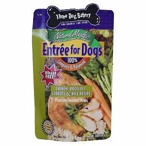 Three Dog Bakery Entree for Dogs, Chicken Vegetables & Rice 12 oz (340