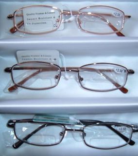 pair BIFOCAL clear READING GLASSES new compact sharp look style