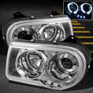 05 10 CHRYSLER 300C DUAL HALO PROJECTOR HEADLIGHTS HEADLAMPS FRONT