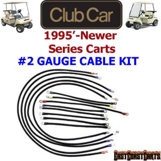 Club Car DS Series Golf Cart # 2 Gauge 600 volt Battery Cable Set
