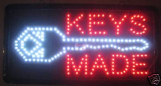 19x10x1 LED OPEN KEYS MADE Sign Hardware Store Key NEW Business
