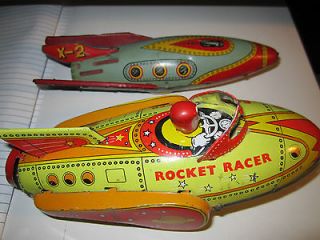 VINTAGE & COLLECTIBLE TOYS THE ROCKET RACER & THE X2 ROCKET