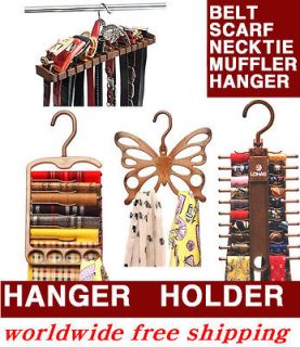 HANGER RACK HOLDER closet organizer storage for belt necktie scarf