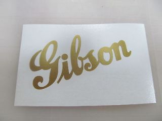 Early Gibson Logo Decal Sticker for Amp / Car Window etc. (GOLD)