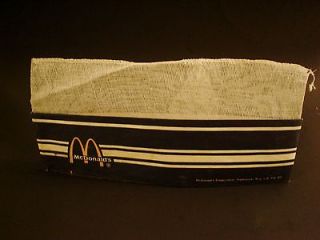 Vintage McDonalds Paper Crew Hat Counter Employee Uniform Fast Food