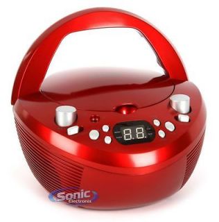 Coby CXCD251RED (CX CD251RED) Portable CD Player AM/FM Radio Stereo