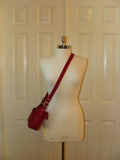 COACH AWESOME Red Leather Legacy Crossbody Shoulderbag Purse Handbag