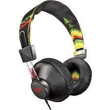 Bob Marley Positive Vibration On Ear Headphones EM JH010 RA