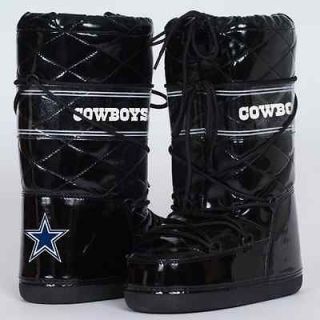 Cuce Shoes Dallas Cowboys Ladies Admirer Boots   Black