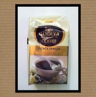 bag GODIVA Chocolatier Ground Coffee FRENCH VANILLA 12oz 340g