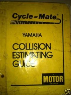 NOS Yamaha 1985 Motorcycle Collision Damage Guide