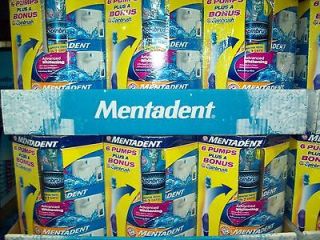 MENTADENT ADVANCED WHITENING TOOTHPASTE PUMPS + 1 ARM & HAMMER SPIN
