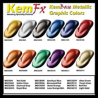 Metallic Basecoat Kit Custom Car Auto Automotive Base Paint 12 colors