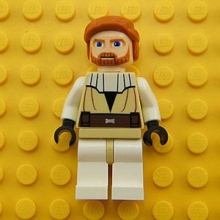 Obi Wan Kenobi (Clone Wars) LEGO Minifigure Star Wars Minifig 7753