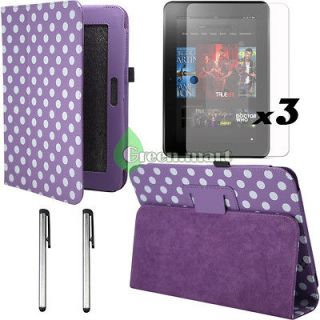 Skin Leather Stand Case Cover For. Kindle Fire HD 8.9 +Stylus GR