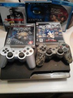 Sony PlayStation 3 Slim 120 GB Charcoal Black Console ps3 slim games