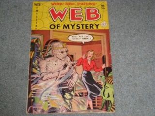 WEB OF MYSTERY #7 FEBRUARY 1952 VIOLENT PRE CODE HORROR