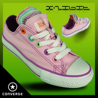 Converse All Star CT Multi 5 Tongue Ox Lo Low Lace Pump Canvas Girls