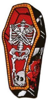 Coffin Patch Death Skull Skeleton