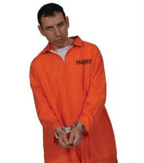 MENS ADULT CONVICT PRISONER ROBBERS FANCY DRESS COSTUME OUT FIT STAG