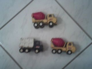 Vintage Tonka Trucks Lot of 3   Two Cement Mixers and One Dump Truck