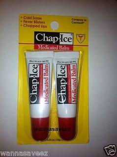 pc Chap Ice Medicated Lip BALM Cold Sores Fever Blisters Chapped