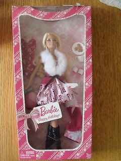 2009 BARBIE Happy Holidays Collection Doll New in Box with 7