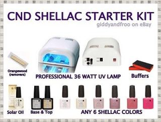 AUTHENTIC CND Shellac 12 Piece Starter Kit with any 6 colors of your