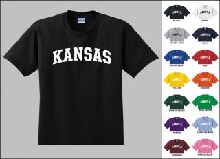 City of Kansas College Letters T shirt