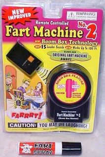 Party Gag Gift Prank College Fart Machine with remote 2 & 1 Stinky