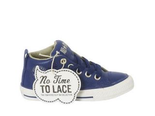 NEW CONVERSE UNISEX KIDS CT STREET MID ESTATE BLUE   NO TIME TO LACE