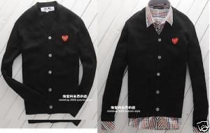 Comme des Garcons PLAY CDG Sweater coat szXL (Black)