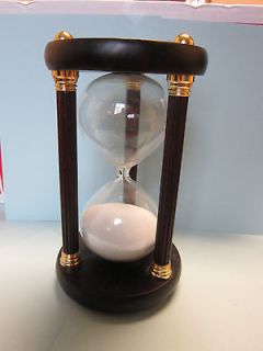30 minute Sand Hourglass Unique Kitchen Egg Timer Wood Frame Victorian