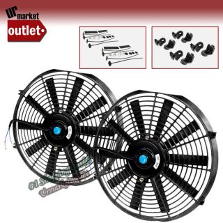 PULL/PUSH Electric Radiator Engine Bay Cooling Fan (Fits Alfa Romeo